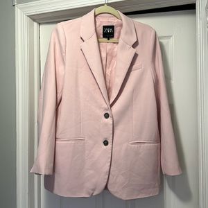 Zara light pink blazer